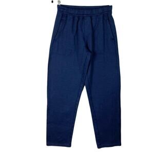 nwot (ID)IDEOLOGY Sweatpants M Navy Straight Pocket Pull-Up Drawstring Inside